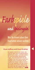 Cover Broschüre "Farbspiele und Spielregeln - was Sie immer schon über Haarfarben wissen wollten"